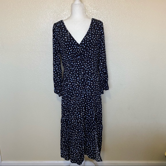 Sanctuary Niki Long-Sleeve Dot Print Midi Dress 2 - Picture 3 of 13